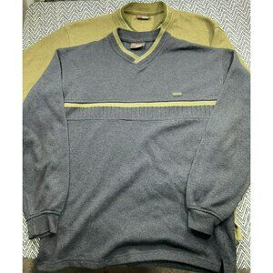Wake Liquid Power Men's Knit Sweaters V-Neck Large Lot of Two Colors